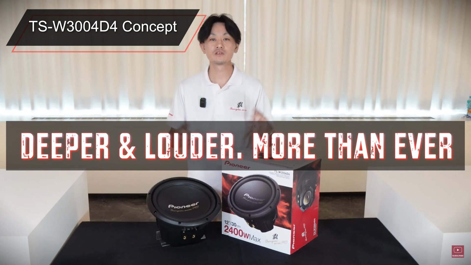 Champion Series PRO Subwoofer - TS-W3004D4 - Closer Look